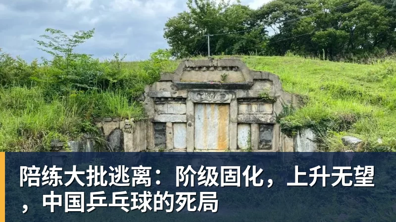 九游体育陪练大批逃离：阶级固化，上升无望，中国乒乓球的死局